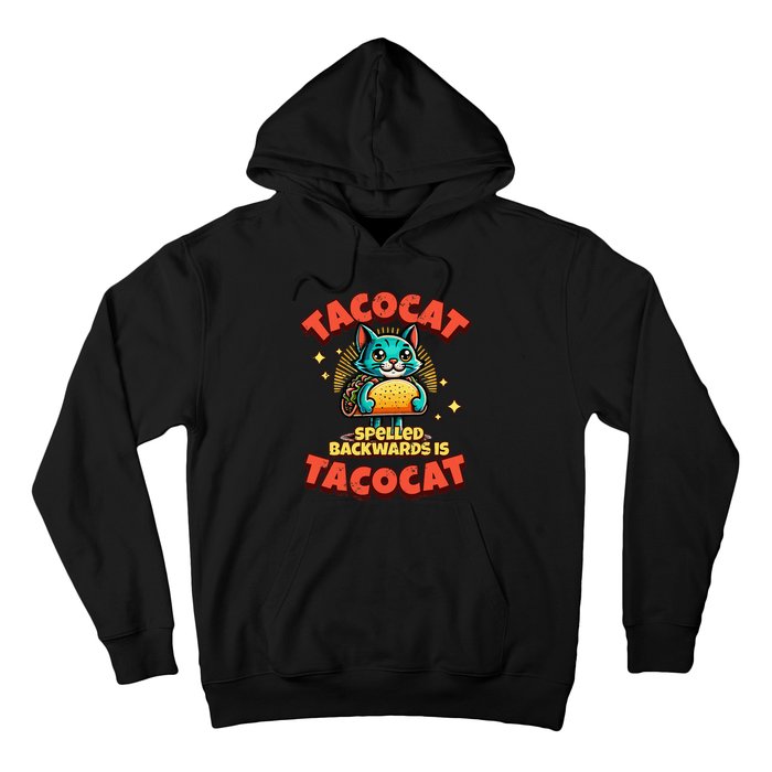 Retro Tacocat Spelled Backwards Is Taco Cat Hoodie