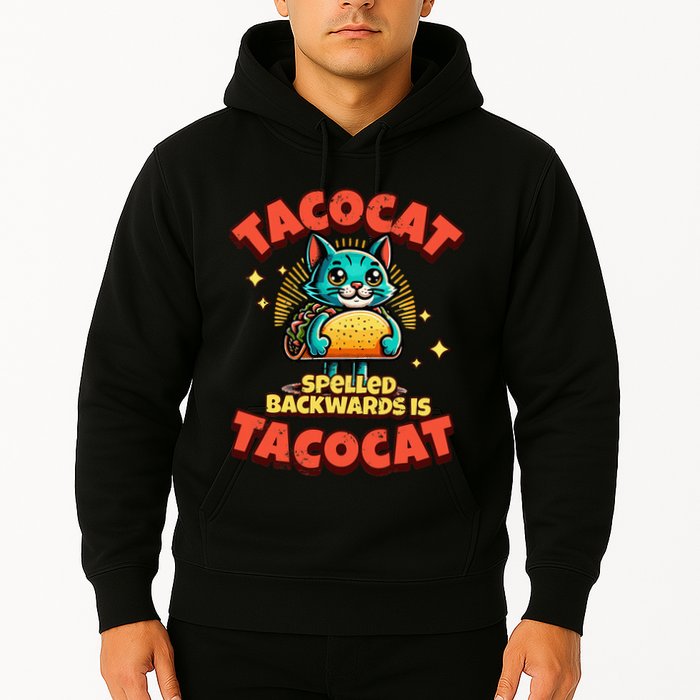 Retro Tacocat Spelled Backwards Is Taco Cat Hoodie