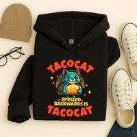 Retro Tacocat Spelled Backwards Is Taco Cat Hoodie