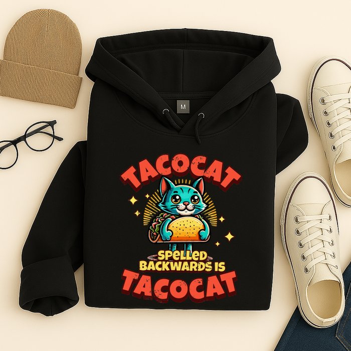 Retro Tacocat Spelled Backwards Is Taco Cat Hoodie