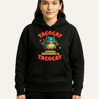 Retro Tacocat Spelled Backwards Is Taco Cat Hoodie