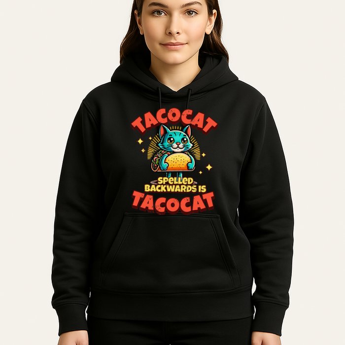 Retro Tacocat Spelled Backwards Is Taco Cat Hoodie