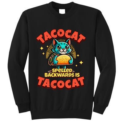 Retro Tacocat Spelled Backwards Is Taco Cat Sweatshirt