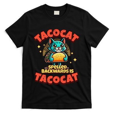 Retro Tacocat Spelled Backwards Is Taco Cat T-Shirt