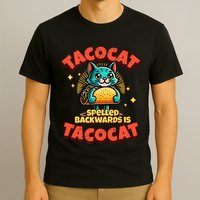 Retro Tacocat Spelled Backwards Is Taco Cat T-Shirt