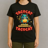 Retro Tacocat Spelled Backwards Is Taco Cat T-Shirt