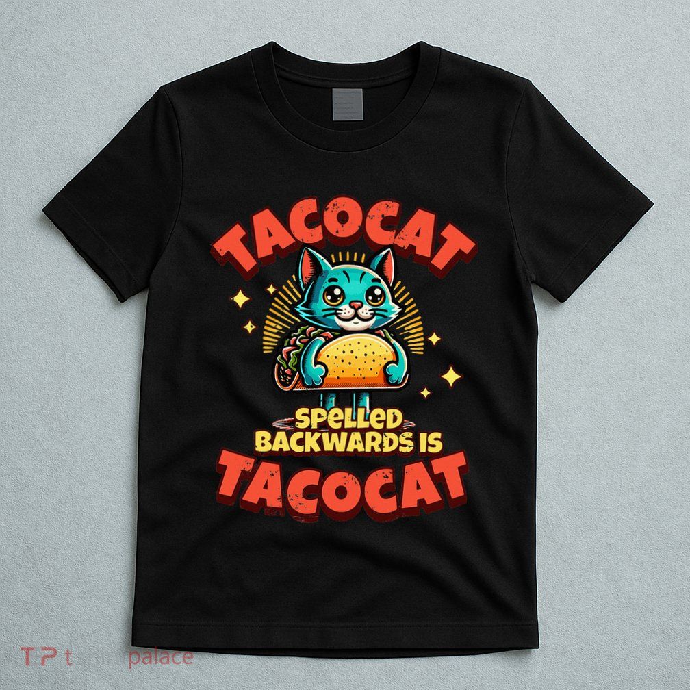 Retro Tacocat Spelled Backwards Is Taco Cat T-Shirt