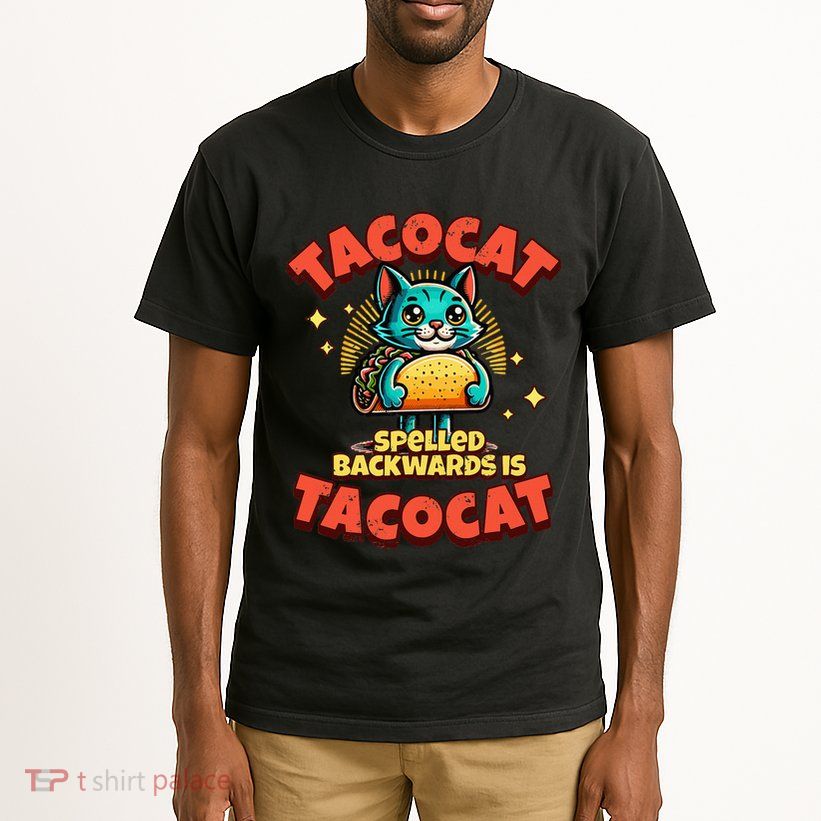 Retro Tacocat Spelled Backwards Is Taco Cat Tall T-Shirt