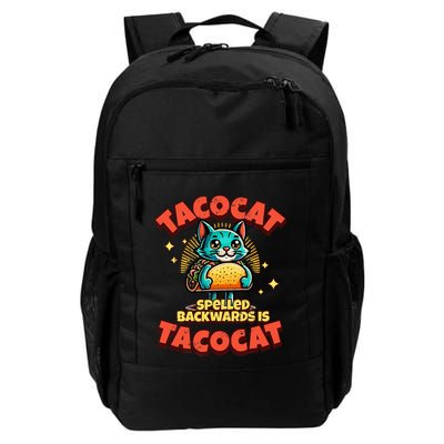 Retro Tacocat Spelled Backwards Is Taco Cat Backpack
