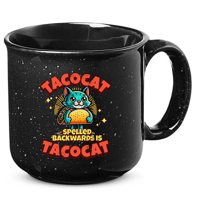 Retro Tacocat Spelled Backwards Is Taco Cat 15oz Campfire Ceramic Mug