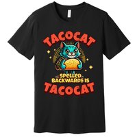 Retro Tacocat Spelled Backwards Is Taco Cat Premium T-Shirt