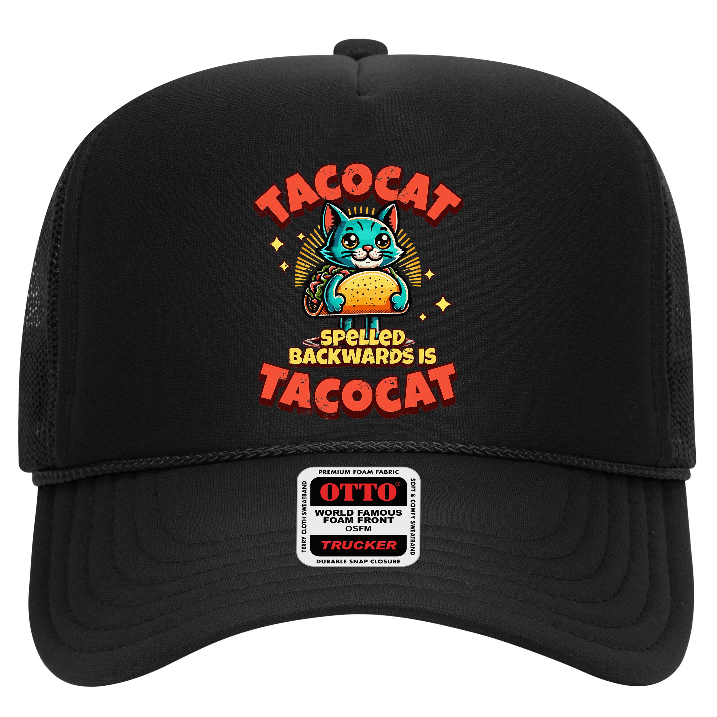 Retro Tacocat Spelled Backwards Is Taco Cat Hat