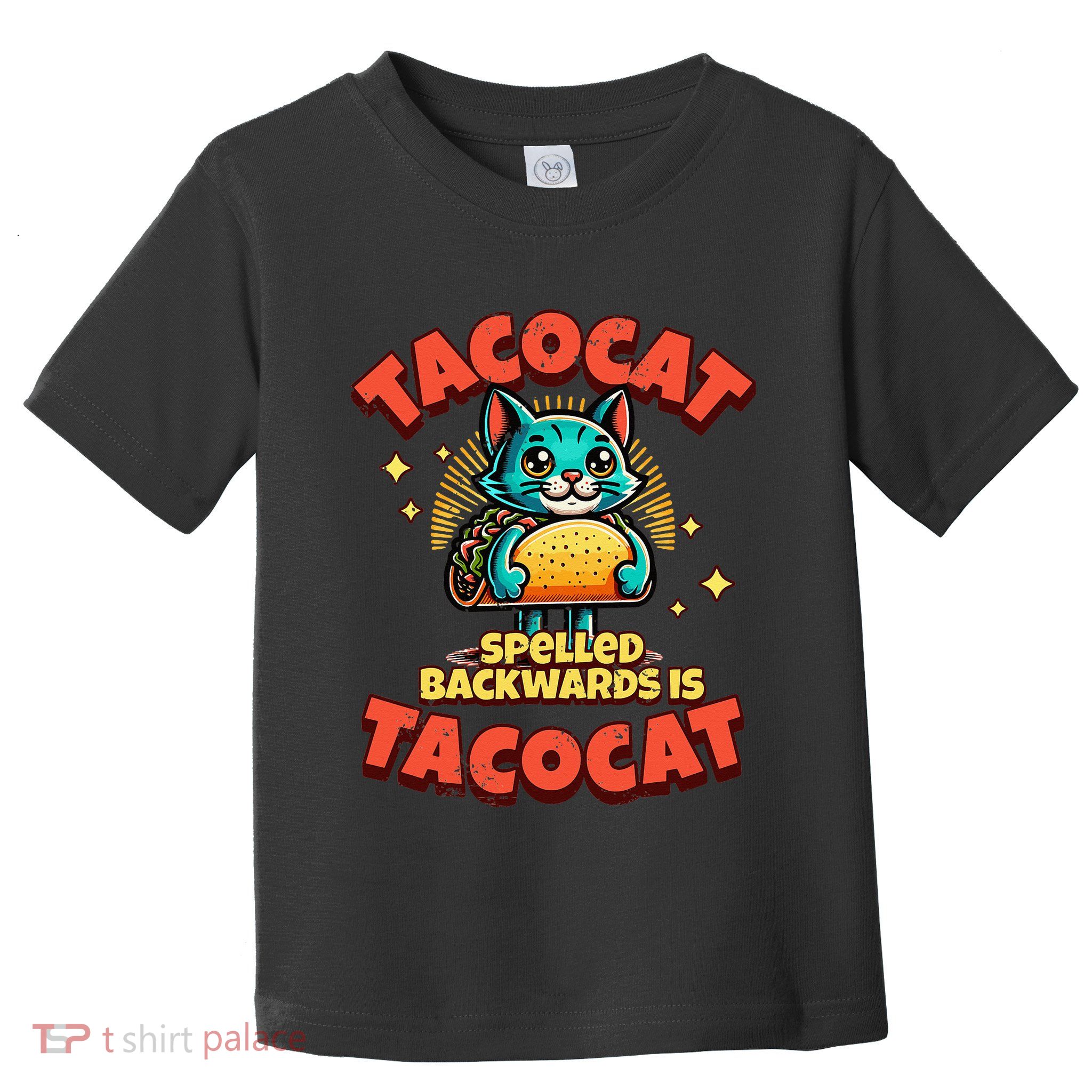 Retro Tacocat Spelled Backwards Is Taco Cat Toddler T-Shirt