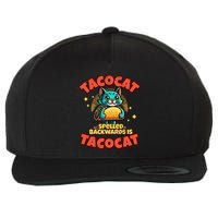 Retro Tacocat Spelled Backwards Is Taco Cat Wool Snapback Cap