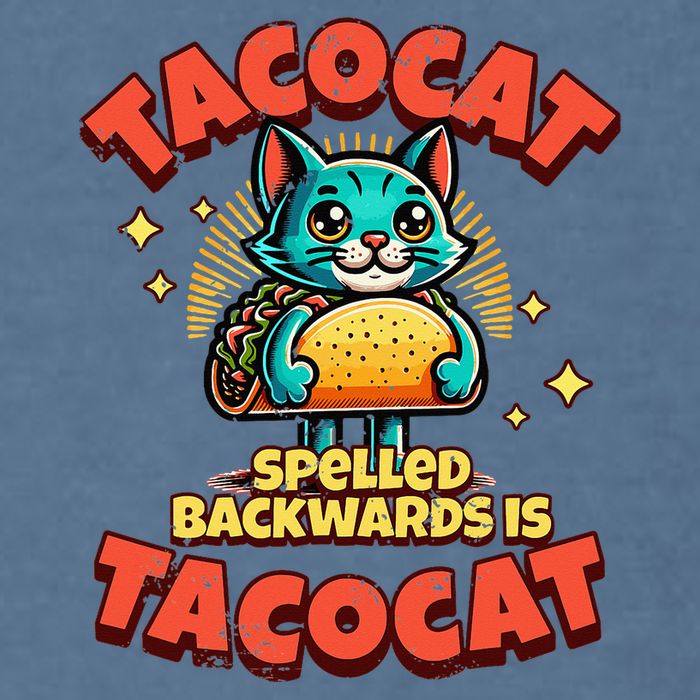 Retro Tacocat Spelled Backwards Is Taco Cat Garment-Dyed Sweatshirt