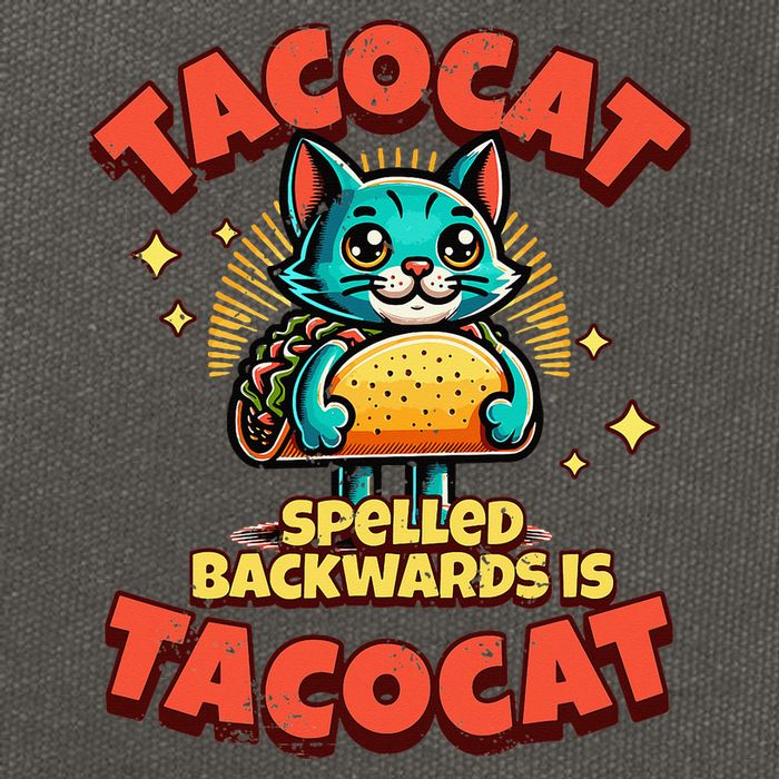 Retro Tacocat Spelled Backwards Is Taco Cat Cotton Canvas Backpack