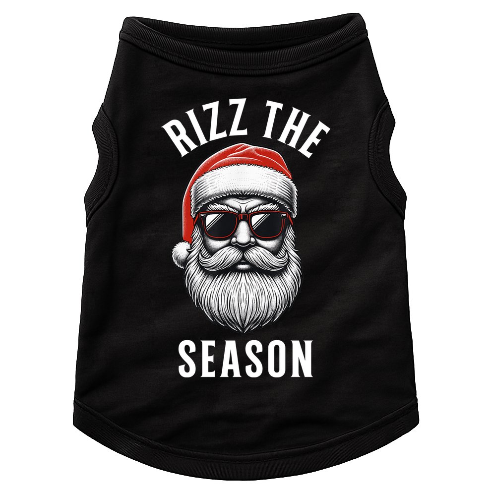 Rizz The Season Christmas Funny Santa Doggie Tank