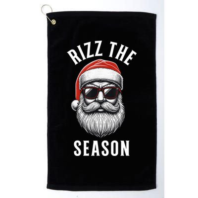 Rizz The Season Christmas Funny Santa Golf Towel