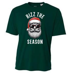 Rizz The Season Christmas Funny Santa Cooling Performance Crew T-Shirt