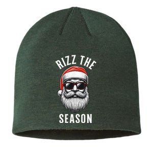 Rizz The Season Christmas Funny Santa Sustainable Beanie