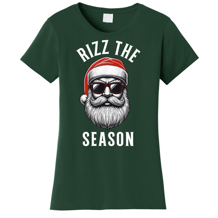 Rizz The Season Christmas Funny Santa Women's T-Shirt