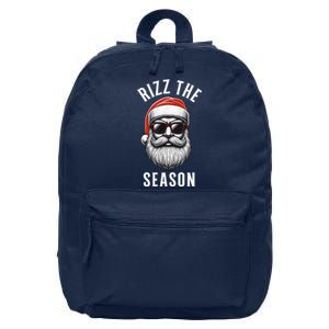 Rizz The Season Christmas Funny Santa 16 in Basic Backpack