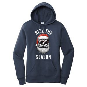 Rizz The Season Christmas Funny Santa Women's Pullover Hoodie