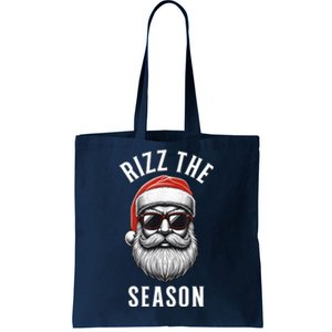 Rizz The Season Christmas Funny Santa Tote Bag