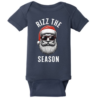 Rizz The Season Christmas Funny Santa Baby Bodysuit