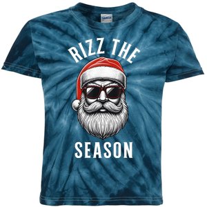 Rizz The Season Christmas Funny Santa Kids Tie-Dye T-Shirt