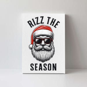 Rizz The Season Christmas Funny Santa Canvas