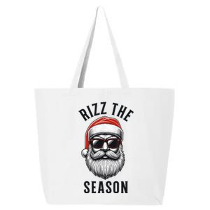 Rizz The Season Christmas Funny Santa 25L Jumbo Tote