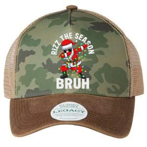 Rizz The Season Bruh Christmas Santa Claus Rizzler Legacy Tie Dye Trucker Hat