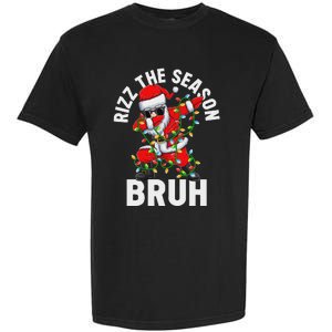 Rizz The Season Bruh Christmas Santa Claus Rizzler Garment-Dyed Heavyweight T-Shirt