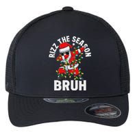 Rizz The Season Bruh Christmas Santa Claus Rizzler Flexfit Unipanel Trucker Cap