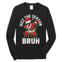 Rizz The Season Bruh Christmas Santa Claus Rizzler Long Sleeve Shirt