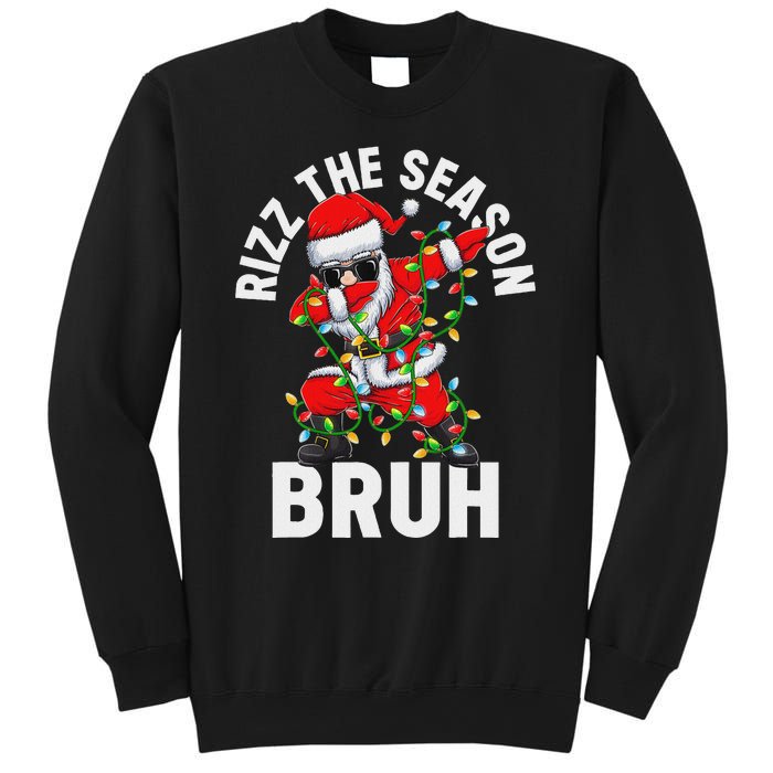 Rizz The Season Bruh Christmas Santa Claus Rizzler Sweatshirt