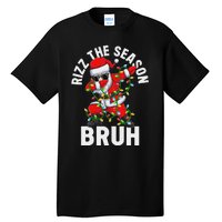 Rizz The Season Bruh Christmas Santa Claus Rizzler Tall T-Shirt