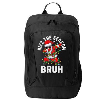 Rizz The Season Bruh Christmas Santa Claus Rizzler City Backpack