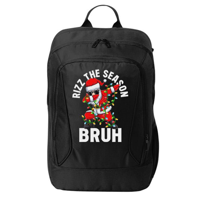 Rizz The Season Bruh Christmas Santa Claus Rizzler City Backpack