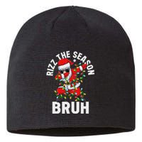 Rizz The Season Bruh Christmas Santa Claus Rizzler Sustainable Beanie