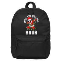 Rizz The Season Bruh Christmas Santa Claus Rizzler 16 in Basic Backpack