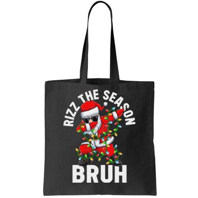 Rizz The Season Bruh Christmas Santa Claus Rizzler Tote Bag