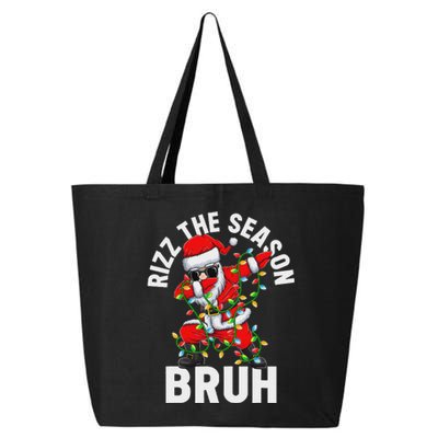 Rizz The Season Bruh Christmas Santa Claus Rizzler 25L Jumbo Tote