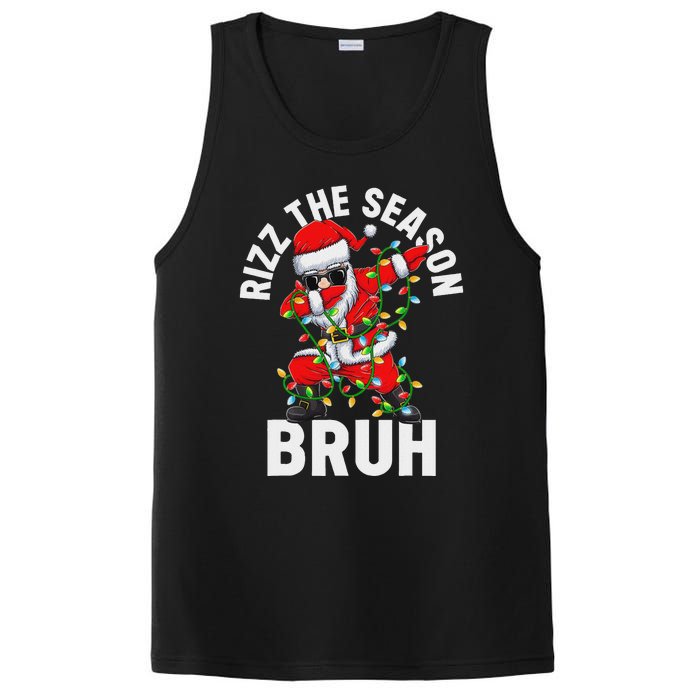 Rizz The Season Bruh Christmas Santa Claus Rizzler PosiCharge Competitor Tank