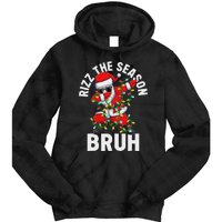 Rizz The Season Bruh Christmas Santa Claus Rizzler Tie Dye Hoodie