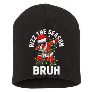 Rizz The Season Bruh Christmas Santa Claus Rizzler Short Acrylic Beanie