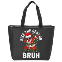 Rizz The Season Bruh Christmas Santa Claus Rizzler Zip Tote Bag