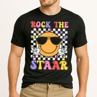 Rock The Staar Test Testing Day Smile Face Groovy Teacher  Performance Shirt