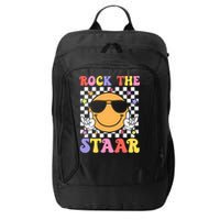 Rock The Staar Test Testing Day Smile Face Groovy Teacher  City Backpack